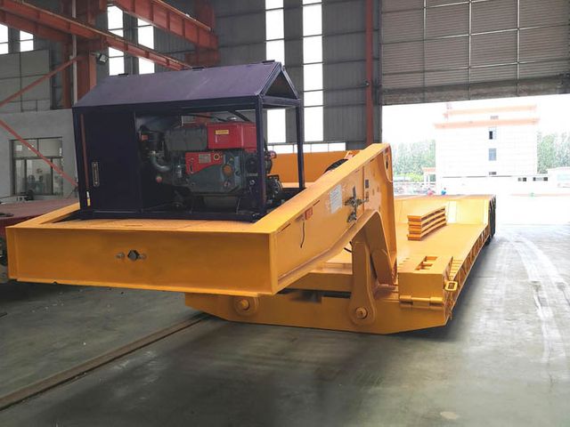 Remorque Lowboy d&eacute;tachable 80T